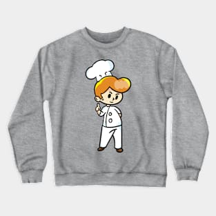 chef cartoon character  drawing design Crewneck Sweatshirt